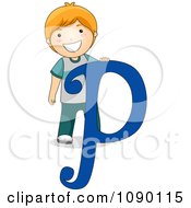 Poster, Art Print Of Letter P Boy Child