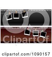 Poster, Art Print Of Two Polaroid Picture And Film Strip Website Banners