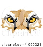 Clipart Cougar Mascot Eyes Royalty Free Vector Illustration by Chromaco #COLLC1090221-0173