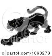Poster, Art Print Of Prowling Black Panther Mascot