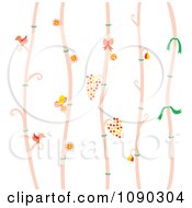 Clipart Seamless Tree Berries And Bird Pattern Royalty Free Vector Illustration by Cherie Reve