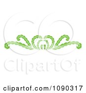 Poster, Art Print Of Green Decorative Floral Rule Border