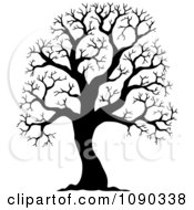 Poster, Art Print Of Black Silhouetted Bare Tree