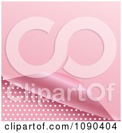 Poster, Art Print Of 3d Pink Page Curling To Reveal A Heart Pattern