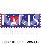 Paris Travel Trunk Sticker Design With The Eiffel Tower