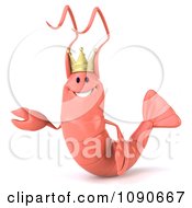 Clipart 3d King Shrimp 7 Royalty Free CGI Illustration by Julos
