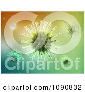 Clipart 3d Microscopic Viruses Royalty Free CGI Illustration