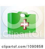 Poster, Art Print Of 3d Green First Aid Kit
