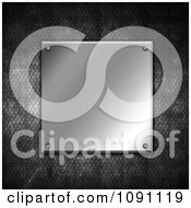 Clipart 3d Stainless Steel Plaque Over Cement Royalty Free CGI Illustration by KJ Pargeter