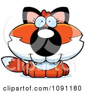 Clipart Cute Fox Royalty Free Vector Illustration