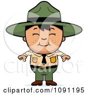 Happy Asian Forest Ranger Boy