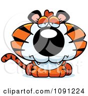 Poster, Art Print Of Cute Depressed Tiger