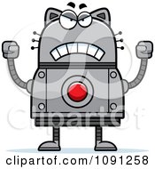 Poster, Art Print Of Mad Robot Cat