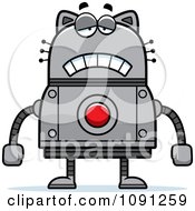 Poster, Art Print Of Sad Robot Cat