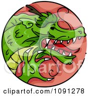 Poster, Art Print Of Year Of The Dragon Chinese Zodiac Circle
