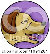 Clipart Year Of The Dog Chinese Zodiac Circle Royalty Free Vector Illustration