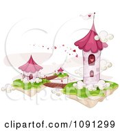 Poster, Art Print Of Floating Valentine Tower With Foot Bridges