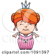 Poster, Art Print Of Cute Red Haired Princess Girl