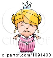 Poster, Art Print Of Cute Blond Princess Girl