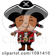 Happy Black Pirate Girl