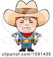 Poster, Art Print Of Mad Sheriff Cowboy Kid