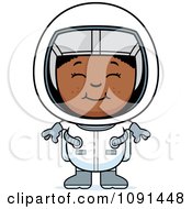 Happy Black Astronaut Girl