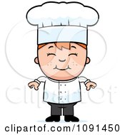 Poster, Art Print Of Happy Chef Boy Smiling