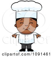 Poster, Art Print Of Happy Black Chef Boy Smiling