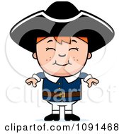 Clipart Happy Colonial Boy Royalty Free Vector Illustration by Cory Thoman