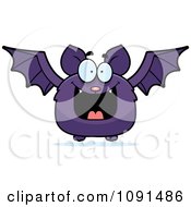 Poster, Art Print Of Happy Purple Bat