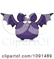 Poster, Art Print Of Depressed Purple Bat
