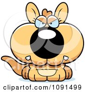 Clipart Cute Mad Kangaroo Royalty Free Vector Illustration