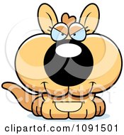 Clipart Cute Evil Kangaroo Royalty Free Vector Illustration