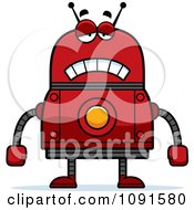 Sad Red Robot