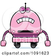 Sad Pink Robot Girl