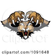 Poster, Art Print Of Couger Mascot Pouncing