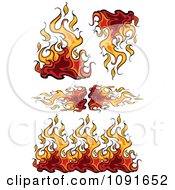 Flaming Borders And Design Elements