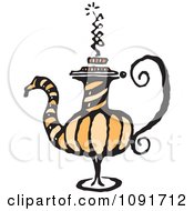 Clipart Fancy Tea Pot Royalty Free Vector Illustration by Steve Klinkel