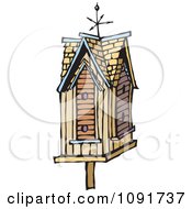 Weather Vane On A Bird House