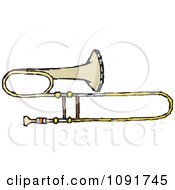 Clipart Trumpet Royalty Free Vector Illustration