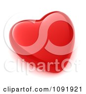 Clipart 3d Smooth Red Heart Royalty Free CGI Illustration