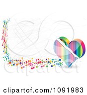 Poster, Art Print Of Scratched Colorful Poker Heart Banner