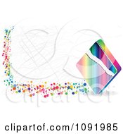 Poster, Art Print Of Scratched Colorful Poker Diamond Banner
