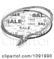 Clipart Grayscale Sale Chat Balloon Royalty Free Vector Illustration by Andrei Marincas