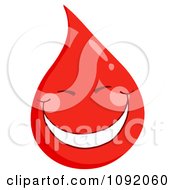 Clipart Blood Guy Smiling Royalty Free Vector Illustration by Hit Toon