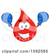 Blood Guy Wearing Boxing Gloves by Hit Toon