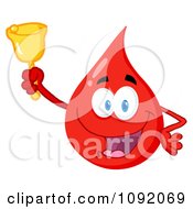 Clipart Blood Guy Ringing A Bell Royalty Free Vector Illustration by Hit Toon