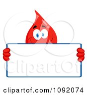 Poster, Art Print Of Blood Guy Holding A Blank Sign