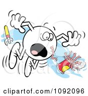 Clipart Shocked Moodie Character Opening A Can Of Worms Royalty Free Vector Illustration