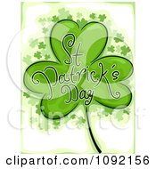 Poster, Art Print Of St Patricks Day Greeting Shamrock